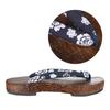 LONTG Yukata Geta Burnt Paulownia Wood with Summer Sandals for Girls and Japanese Pattern Slippers with Thick Comfortable and Comfortable for Everyday