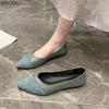 Office Ladies Low Heel Pumps Slip-on Comfortable Daily Footwear Fashion Pointed Toe Falt Shoes for Women Size35-40 Zapatos Mujer