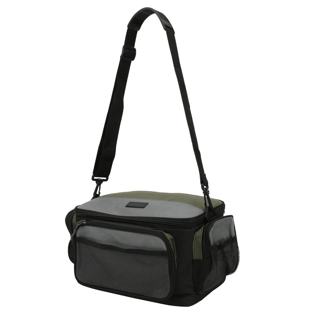 Fiskeväska Betesväska Utrustningsrulle Bärlåda Enkelaxel Förvaring Fyrkantig Ficka Utomhustillbehör