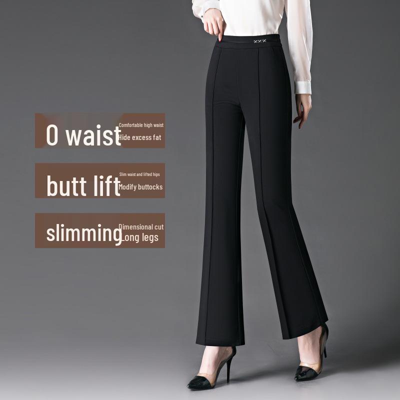 High Waist Slimming Bootcut Pants for Middle-Aged Women – 2025 Spring Collection