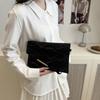 Fashion Women Clutch Soft PU Leather Solid Color Evelope Bag Wristlet Bags Female Small Handbags Day Clutches Evening Party Bags