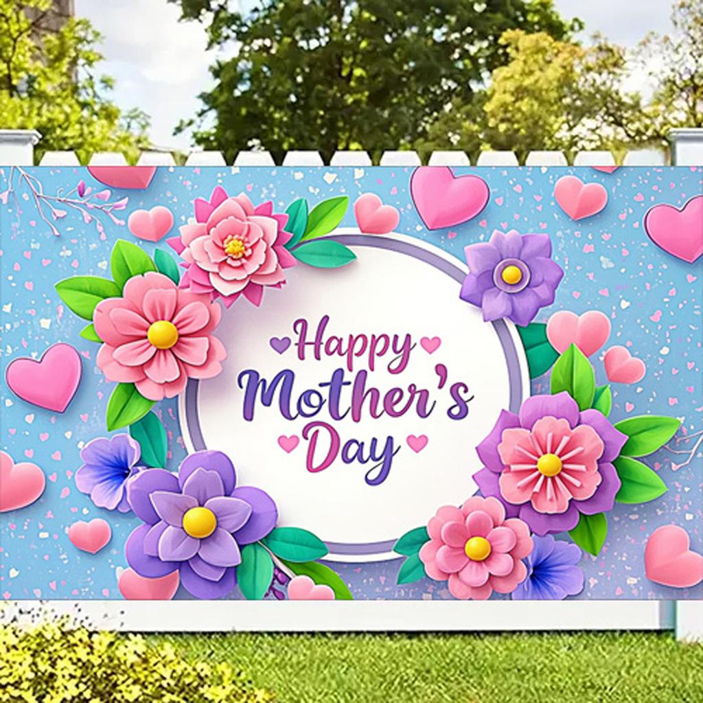 Photography Backdrop Love Rose Floral Mother's Day Anniversary Birthday Home Party Photo Background Prop