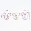 MINISO 10pcs Cartoon Mickey Mouse Paperclip Bookmark Journal Note Decoration Binder Clip Office School Supplies Stationery Set