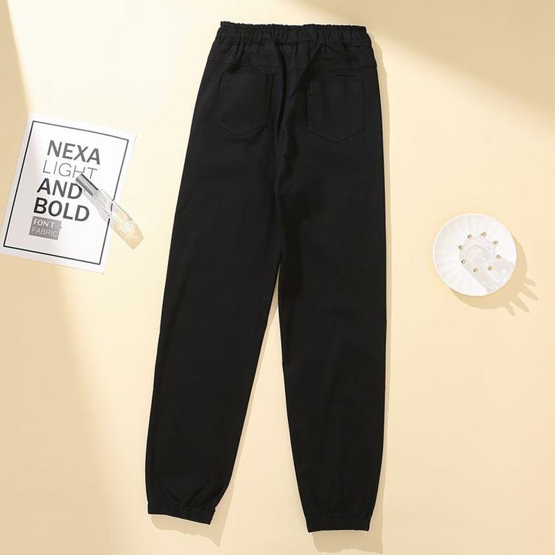Joggers Cargo da Donna Taglie Forti Vita Elastica Pantaloni Affusolati Pantaloni Corti