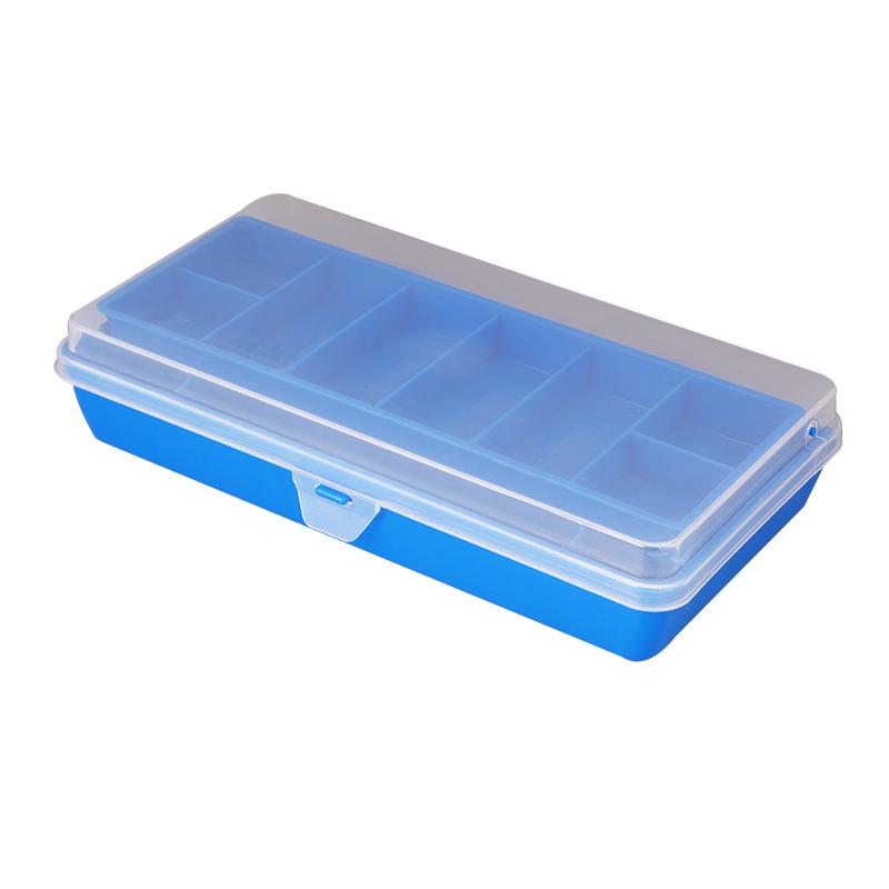 TAIYU Tragbare Angelgerätebox mit 11 Fächern, doppelstöckiger Aufbewahrungskoffer, Karpfenangelzubehör, Köderhaken, Werkzeugkasten für weiche Köder