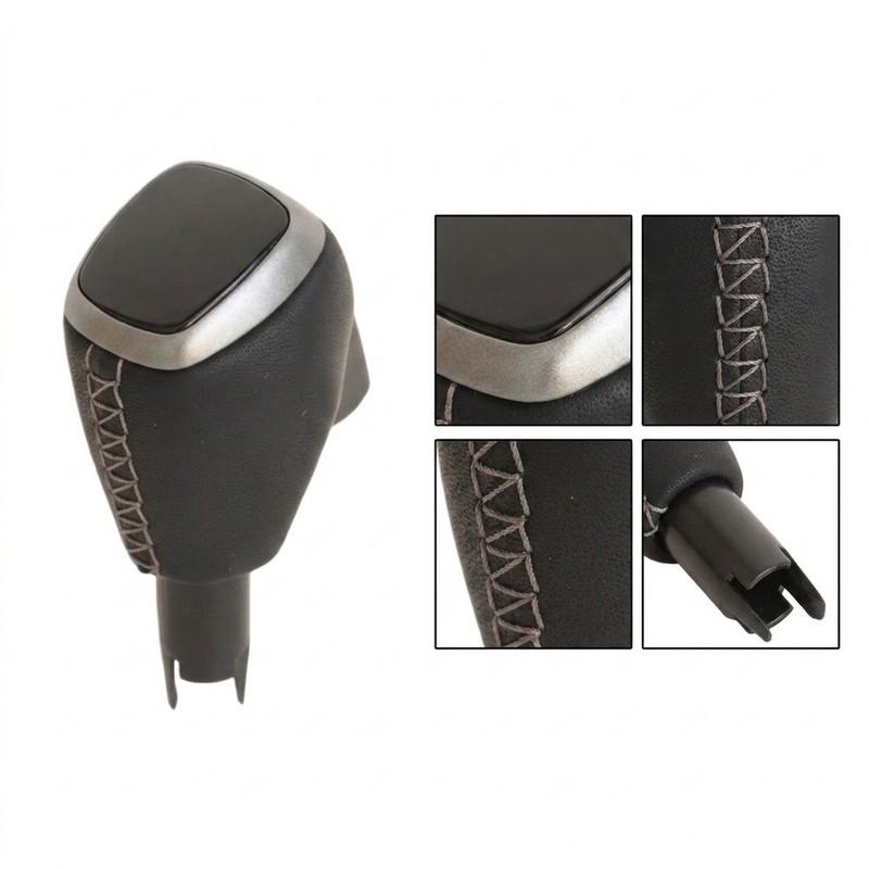 Car Gear Shift Knob A45326019009E38 For Mercedes For Benz For Smart A453 2015 To Black Leather ABS Interior Upgrade Part
