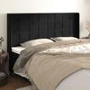 VidaXL Headboard with Ears Black 163x16x118-128 Cm Velvet3119636