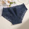 Damen Nahtlose Baumwollhöschen Sexy Spitze Einfarbige Hohe Taille Elastische Unterwäsche Hohe Qualität Atmungsaktive Intimpflege Lingerie