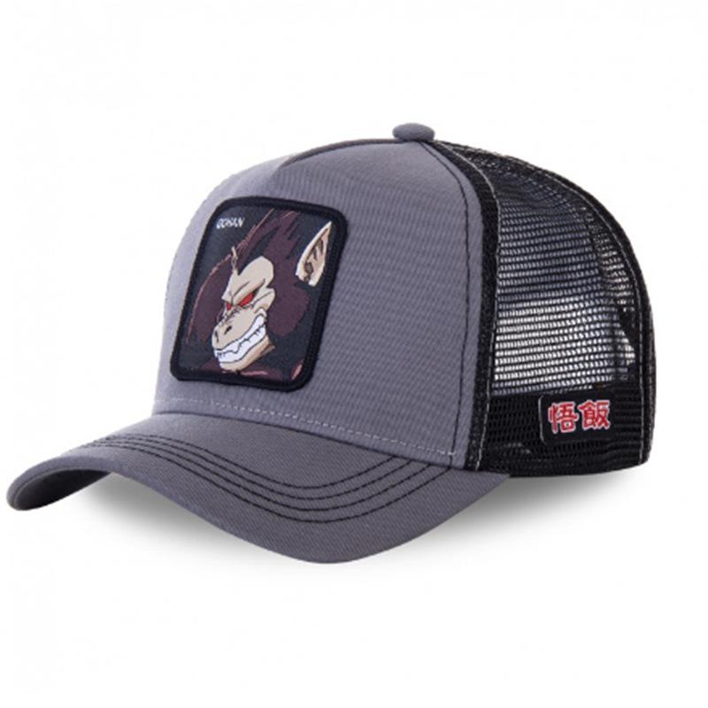 Neue Dragon Ball Son Goku Kappe Sommer Reise Schirmmütze Herren Stickerei Hip-Hop Kappe Stil Sonnenschutz Verstellbare Trucker Mesh Kappe