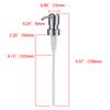 1pc Metal Head Bathroom Liquid Soap Dispenser Toilet Hand Replacement Lotion Shampoo Replacement Pump with Tube for Bathroom