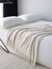 Nordic Knitted Bed Runner & Throw Blanket - Soft Fabric, Decorative Scarf for Bed or Sofa