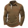 Autumn New Arrivals Men's Long-Sleeved Collared T-Shirt Men's Polo Shirt Top