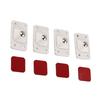 8Pcs Self Adhesive Wheels 360 Degree Universal Casters Pulleys Low Noise for Trash Can Storage Box