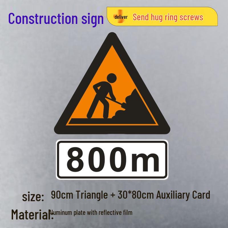 JPHZNB Road Safety & Construction Warning Sign
