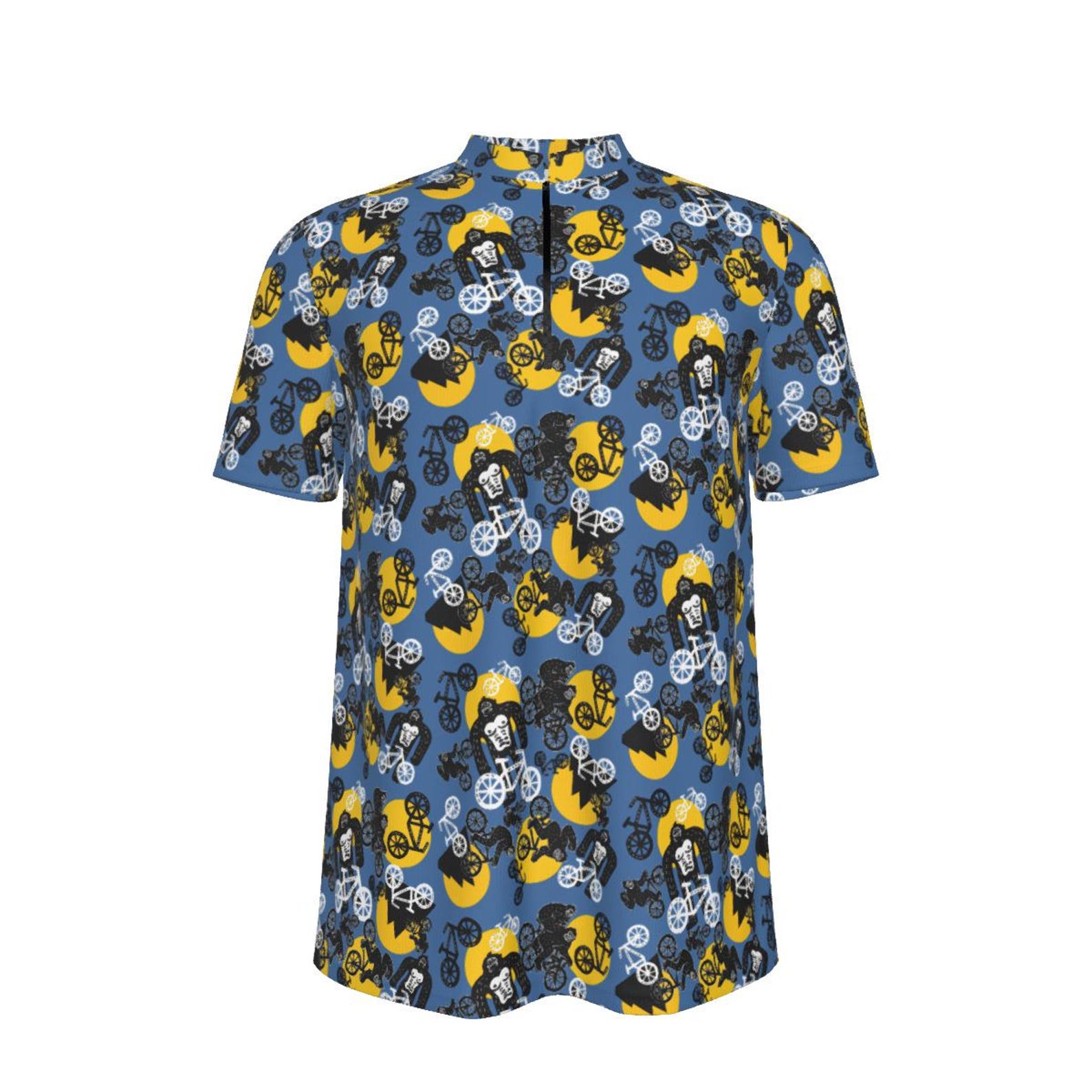Bigfoot Cycling Jersey: Cryptid Monster Print MTB Shirt S