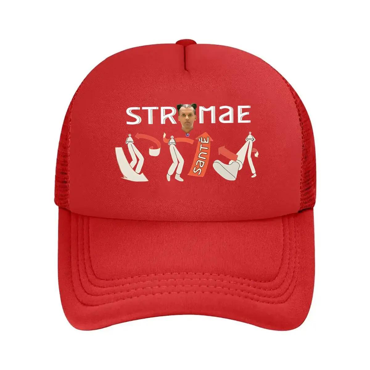 Stromae Sante Musician Inspired Abstract Action Pose Graphic Mesh Baseball Cap One Size