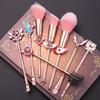 BAOQISHAN Sailor Moon Makeup Brush Set with Soft Fiber A Popular and Cute Makeup Brush A Great Sailor Moon Portable Makeup Brush 8-Piece Bristles.