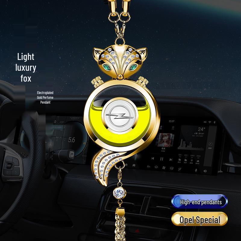 Crystal Rearview Mirror Air Freshener: Long-lasting Fragrance Pendant for Car Interior Decoration