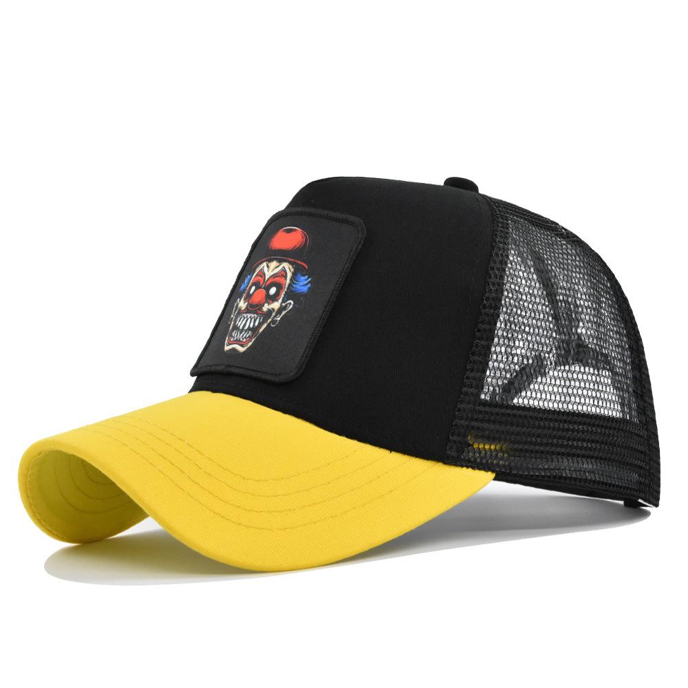 Cap Duck Tongue Print Embroidered Baseball Cap Curved Brim Sun Hat Cotton Cool