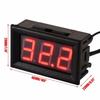DC 12V LED Digitales Thermometer Temperaturfühler Panelmeter 50~110°C Detektor mit Temperatursonde zur Überwachung der Autotemperatur
