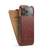 Retro Leather Phone Case For iPhone 17 Pro Max 17 Air 17Pro 17 Vertical Flip Genuine Leather Hard Back Cover Funda