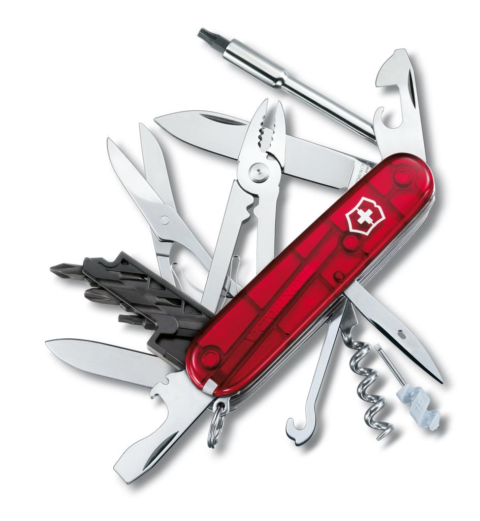 VICTORINOX Cyber Tool M Coltellino svizzero multifunzionale Set di cacciaviti di precisione fai da te Set di utensili per lo smontaggio del PC Multiutensile svizzero con 32
