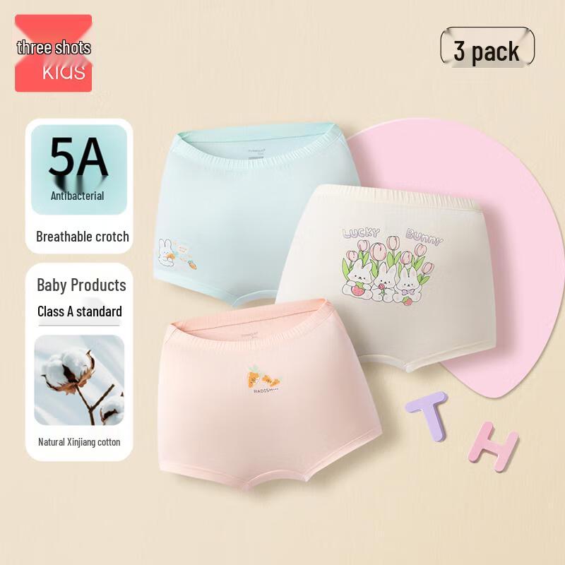 Sanquan Girls  Pure Cotton 5A Anti-bacterial Printed Boxer Briefs 20