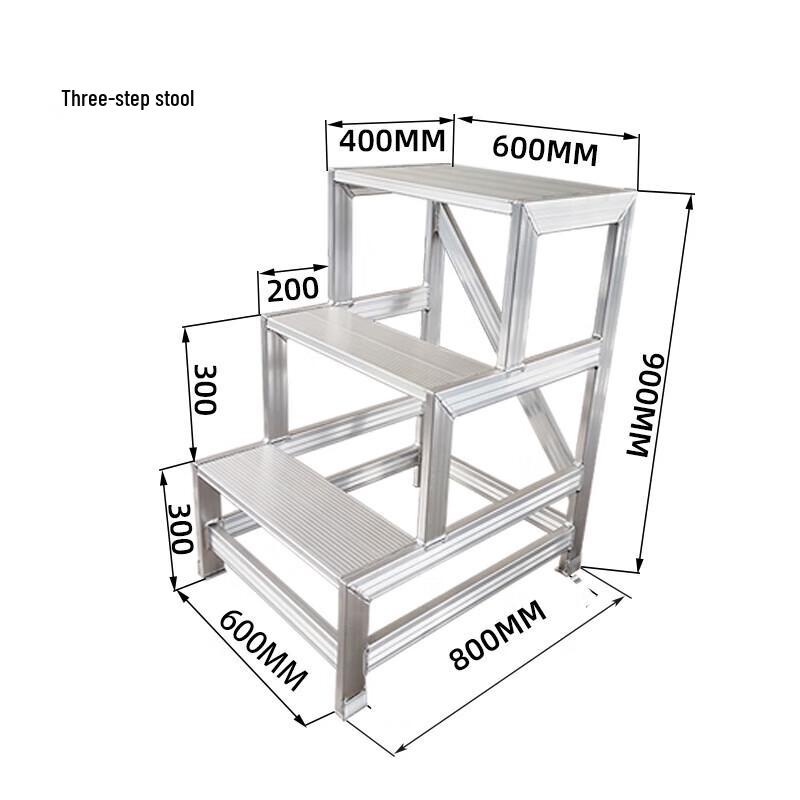 HuaWeiLong Aluminum Alloy Step Ladder