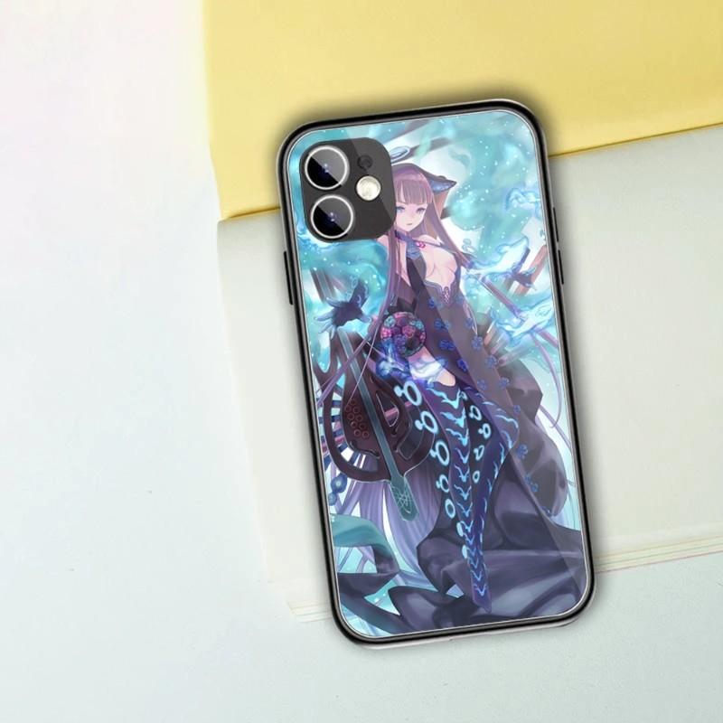 Husă pentru telefon drăguț străin Yang Guifei pentru iPhone 14 13 12 11 XS X 8 7 6 Plus Mini Pro Max SE 2022 Husă neagră pentru telefon din sticlă TPU