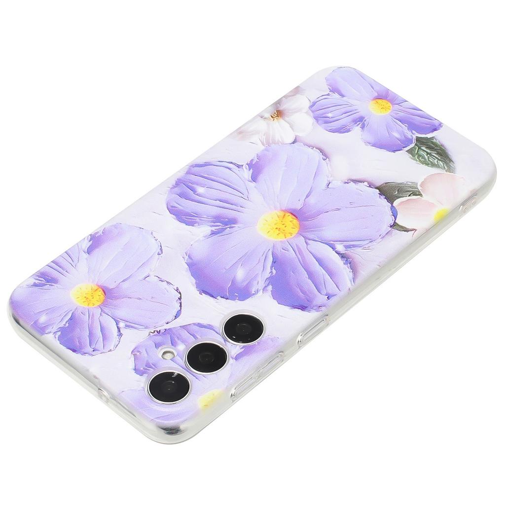 For Samsung Galaxy S24 FE Case Pattern Printing TPU Phone Cover Clear Edge