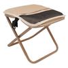 Small Portable Stool Oxford Cloth Steel Handbag Style Pocket Foldable Stool for Camping Travel Fishing Hiking Khaki