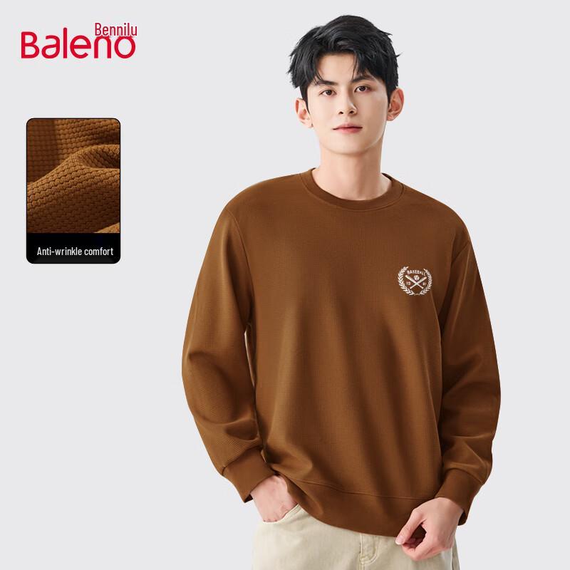 Baleno Men's Waffle Knit Pullover Sweatshirt