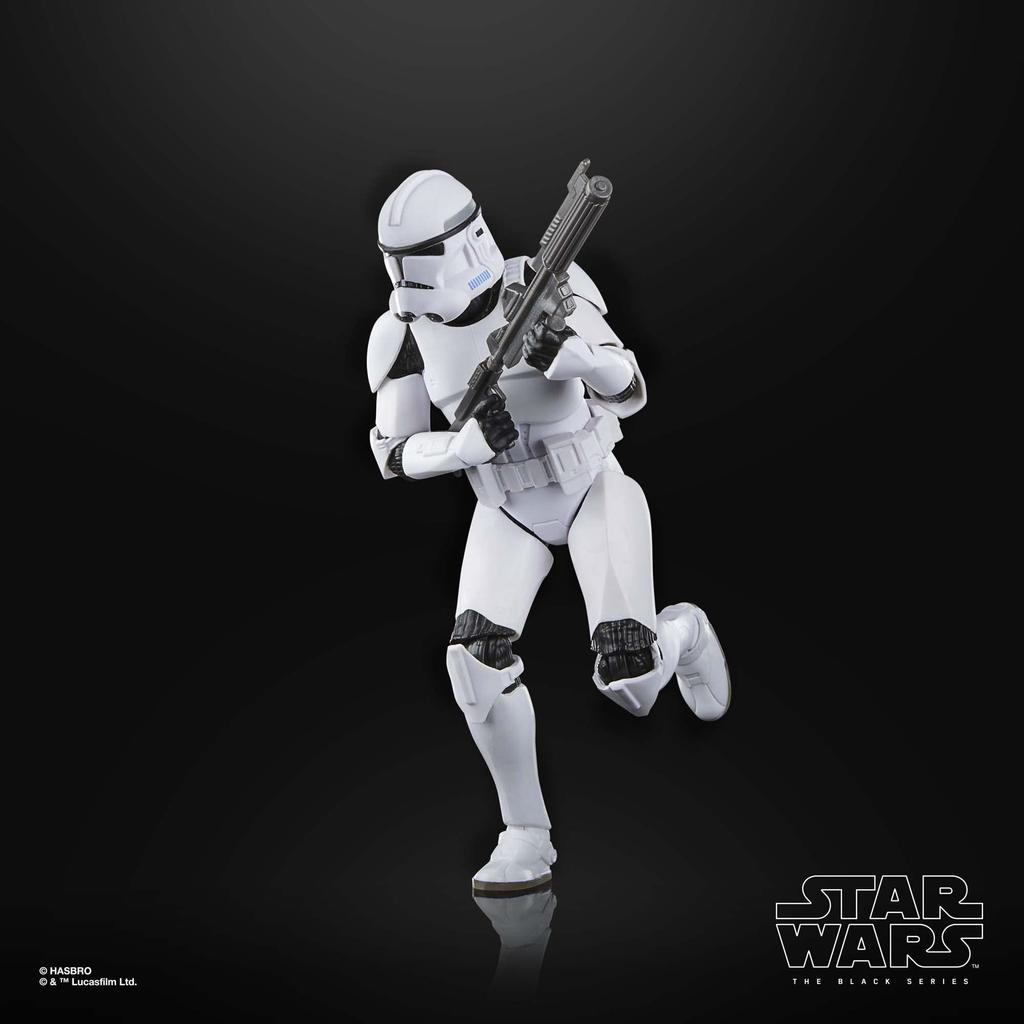 Hasbro Star Wars Black Series Phase II Clone Trooper, Star Wars: The Clone Wars 6-inch (15 cm) Action Figure, Ages 4 and Up, F7105, Authentic