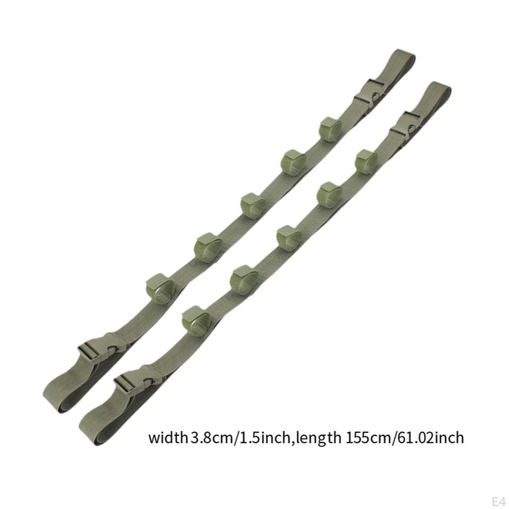 2 Fishing Rod Carrier Straps for Cars, Holds Multiple Rods with Simple Setup