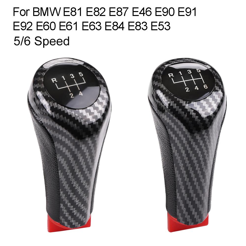 

Ручка переключения передач 5 6 скоростей для BMW E46 E53 E60 E61 E63 E81 E82 E87 E90 E91 E92 X1 X3 X5 1 3 5 6 серии переключения передач из углеродного волокна