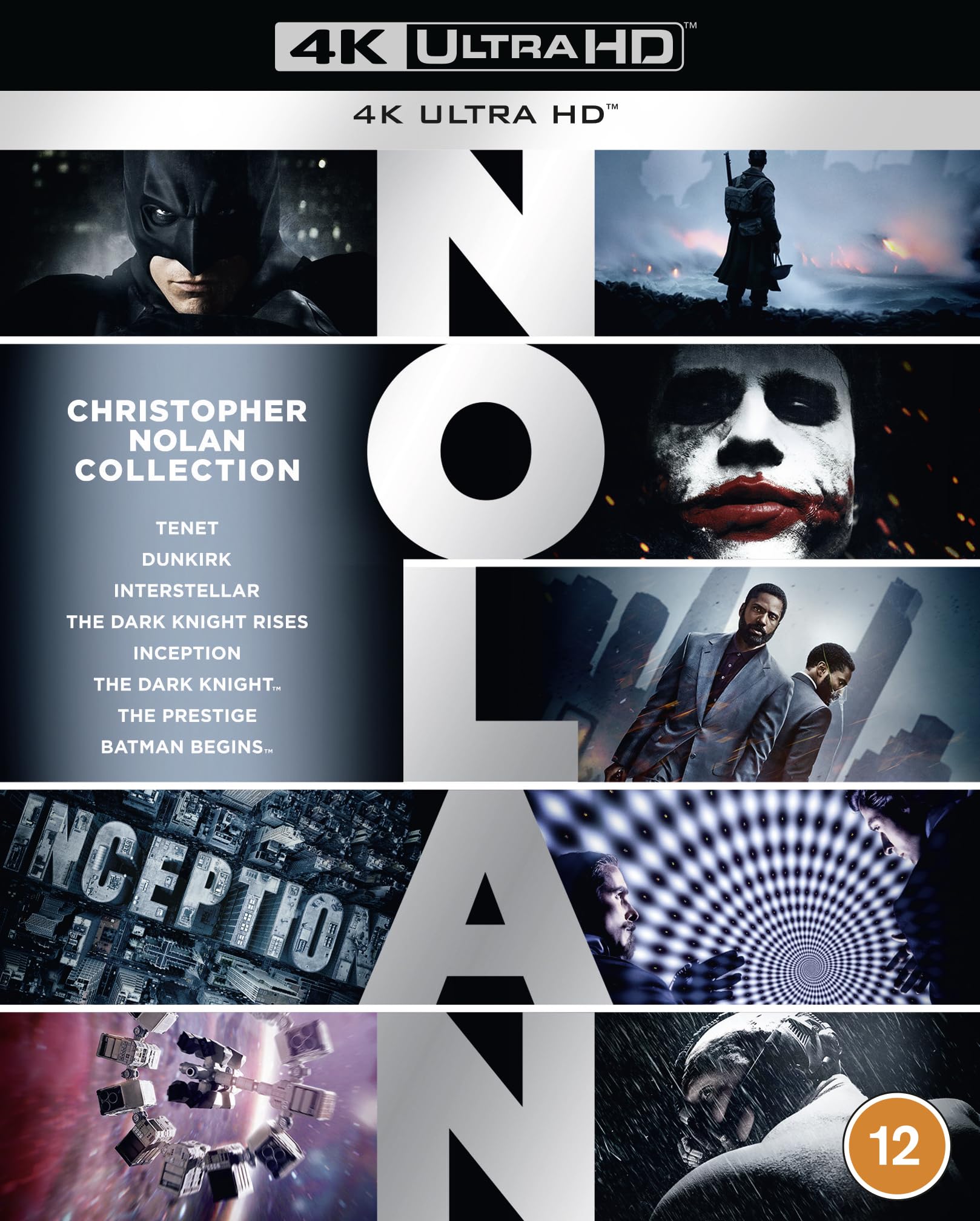 

Christopher Nolan Collection Ultra 8-Film [4K HD] [2005] [Blu-ray] [2023] [Region Free]