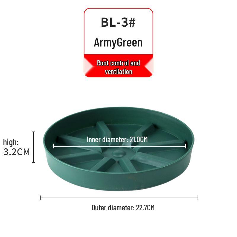 Round Plastic Flower Pot Water Collector Tray