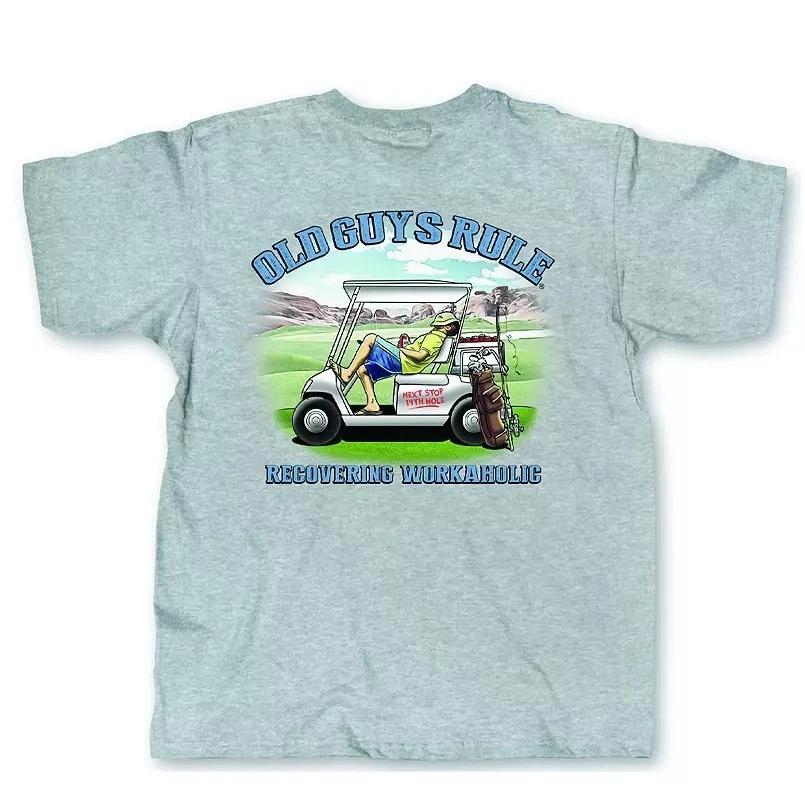 New OLD GUYS RULE T Shirt Recovering Workaholic L
