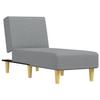 VidaXL Chaise longue gris clair tissu 352798