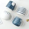 500ml Traditional Style Ceramic Breakfast Milk Cup and Handle Juice Coffee Beer Soup Afternoon Tea Office Coffee Gift for People