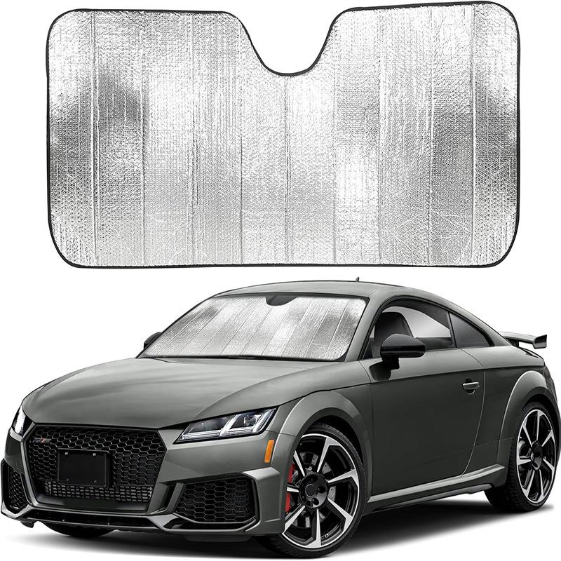 3D Digital Car Windshield Sunshade - Aluminum Film Bubble Cartoon Visor