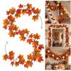 Autumn Halloween Pumpkin & Maple Leaf Vine Decoration