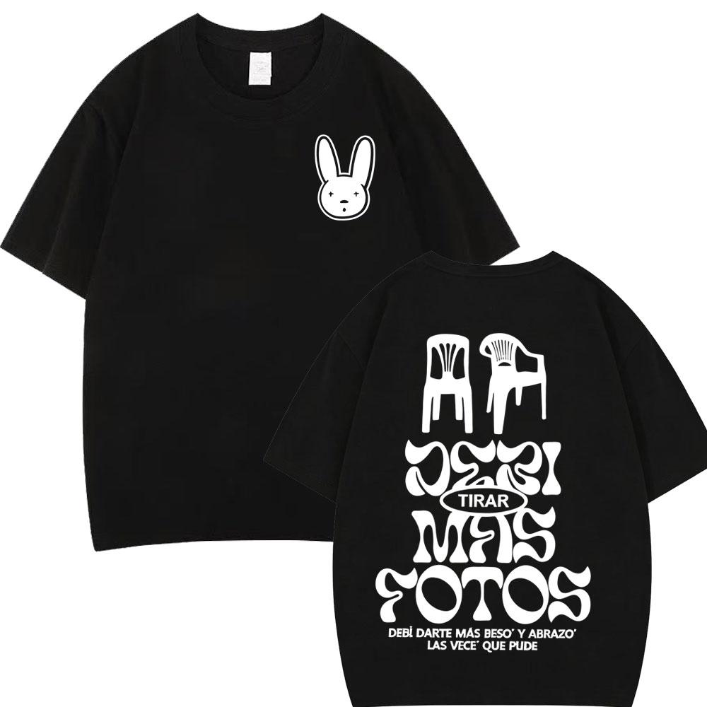 

Rapper Bad Bunny Tour 2026 Merch T Shirt Men Women Fashion Y2k Clothes Hip Hop Tshirts Shortsleeved Casual Vintage Tshirts 3XL