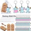 New Love Heart Elephant Keychain - Cute PVC Pendant Accessory