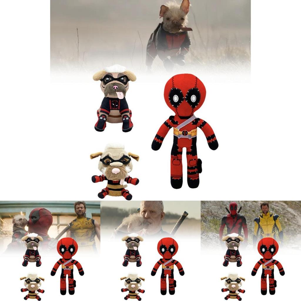 Cute Adorable Deadpool Wolverine Plush Toy Figurines For Kids Collectors