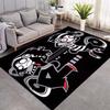 Punk Cartoon Music Character Headphone Speaker Print Area Rug Rock Street Art Non‑Slip Rectangular Floor Mat Home Decor for Gaming Room Living Bedroom