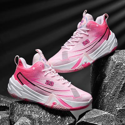 Chaussures de basket-ball pour hommes, respirantes, amortissantes, antidérapantes, portables, chaussures de course, d'entraînement en salle de sport, baskets de basket-ball athlétiques pour femmes