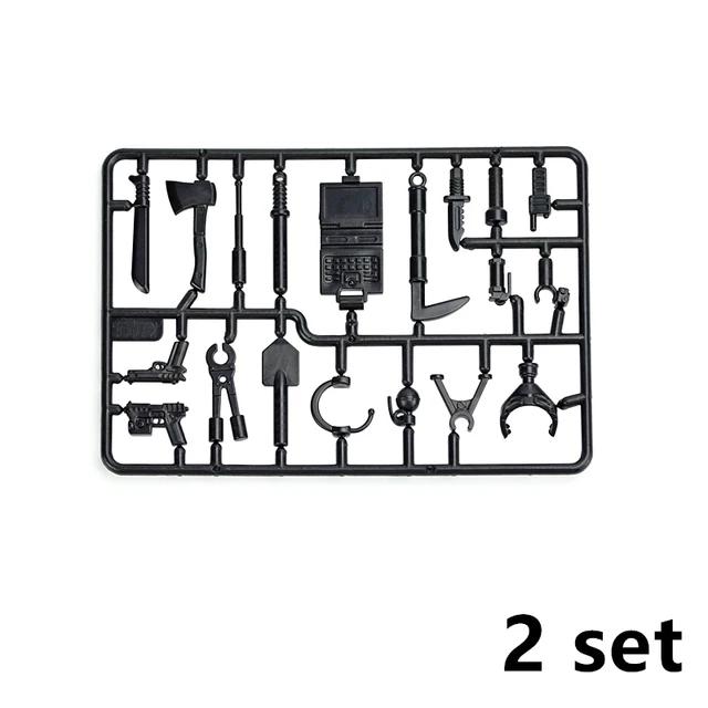 DIY Accessories Swat Weapon Soldier Guns Fence Ghillie Suits bricks WW2 Army MOC Parts Building Block Military Scene Series Toy
