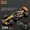 YRS3 Bburago New Arrival 1:64 F1 Formula Racing Car Model Red Bull RB21 Ferrari Mercedes McLaren Team Collectible Gift