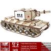 Handmade 3D Wooden Military Tank Model Puzzle for Children